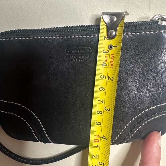 Coach Black Leather Wristlet - Picture 5 of 5